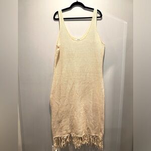 Women's Crochet Fringe Dress - Future Collective colab with Alani Noelle Tan 2X